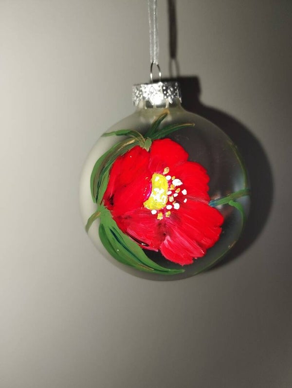 Kerstbal zilverkleurig