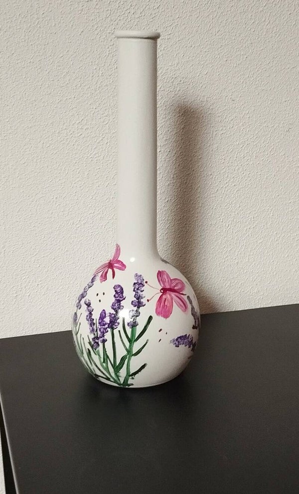 'lavendel met roze vlinders'