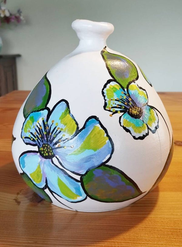 Vaas 'blauwe bloemen'