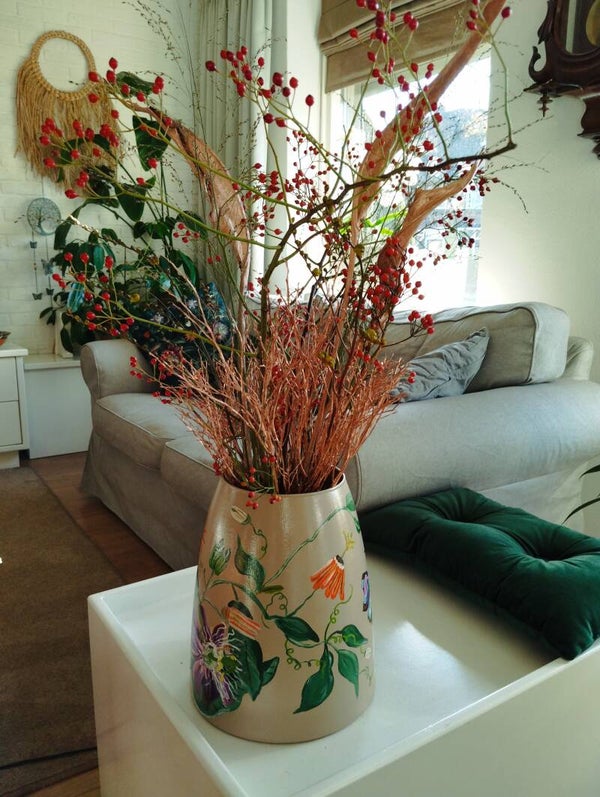 Vaas 'tropische bloemen'