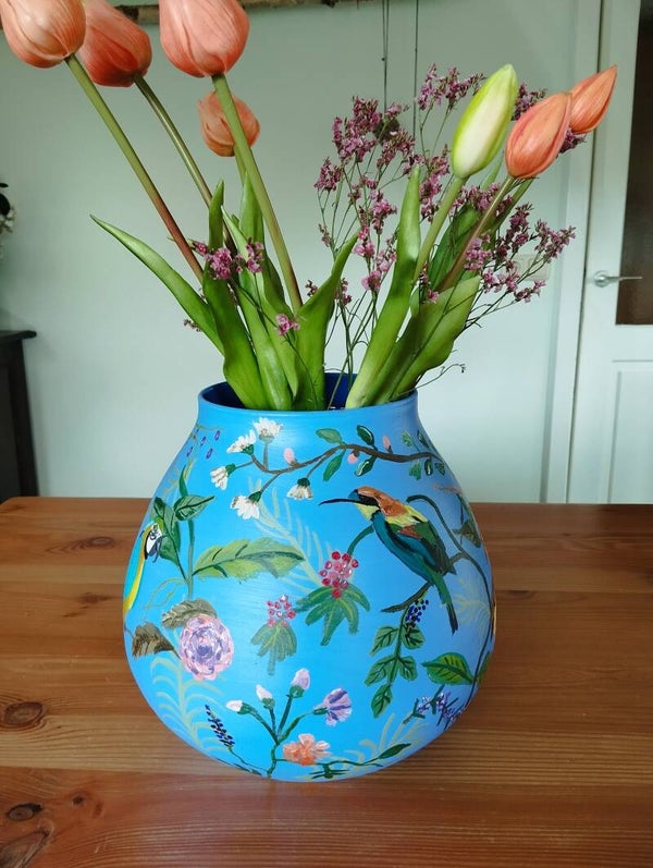 Vaas 'tropische vogels'