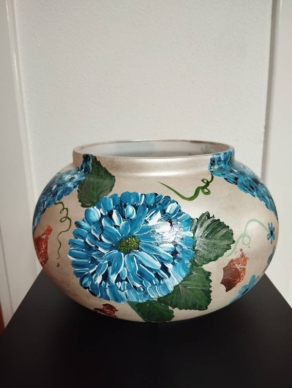 Vaas ' chique met blauw'