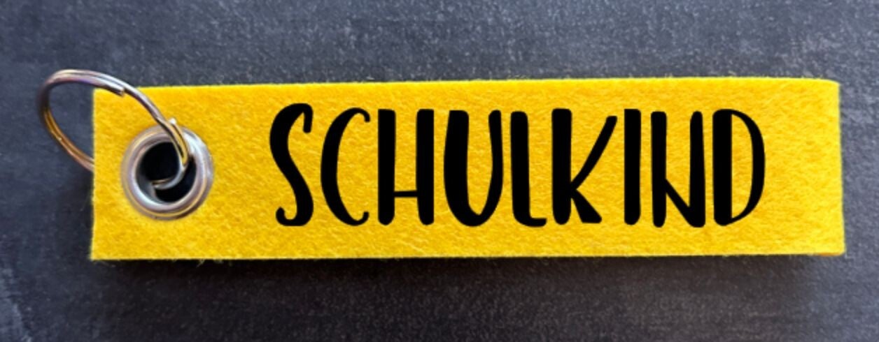 Schlüsselanhänger Filz Schulkind