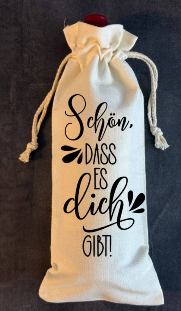 Flaschenbeutel Schön das ws Dich gibt