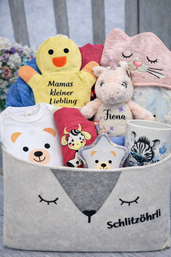 Geschenkkorb Deluxe Geburt Mädchen