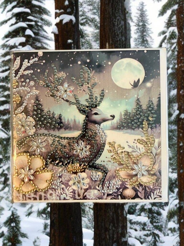 Weihnachtskarte Hirsch 4