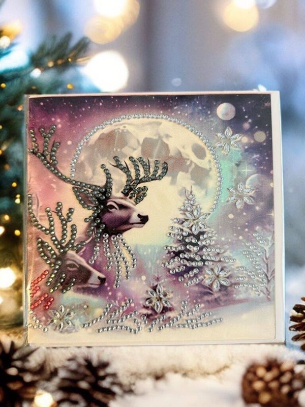 Weihnachtskarte Hirsch 3