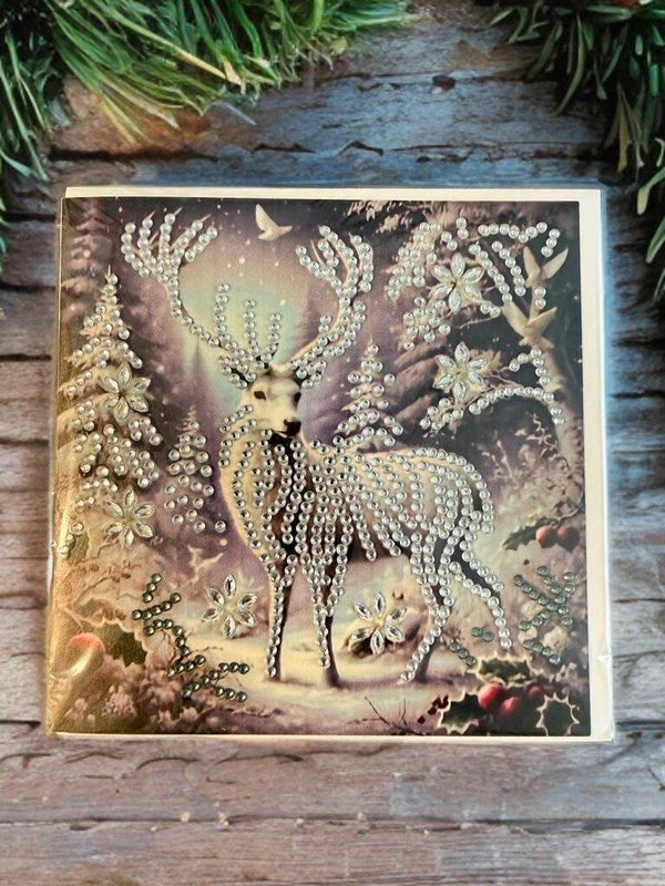 Weihnachtskarte Hirsch 2