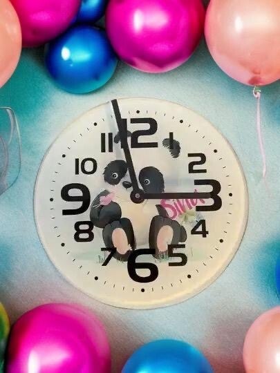 Wanduhr Panda