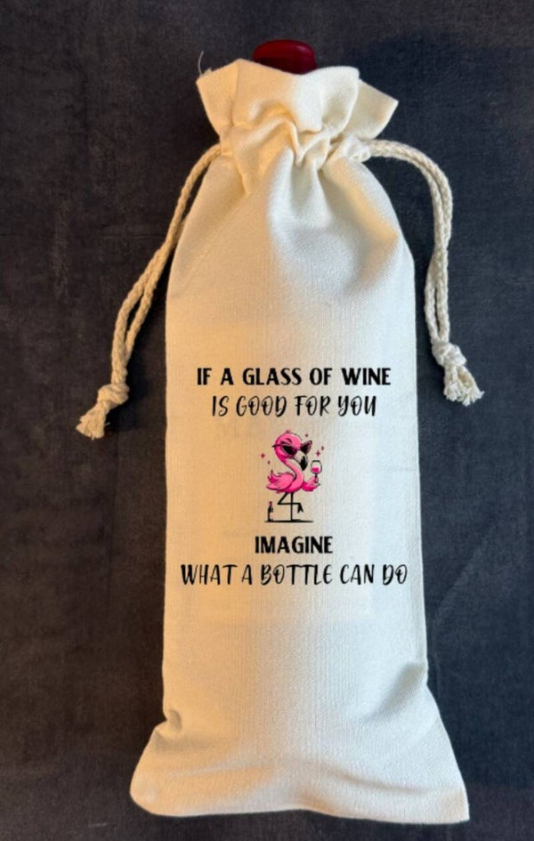 Flaschenbeutel Glass of Wine
