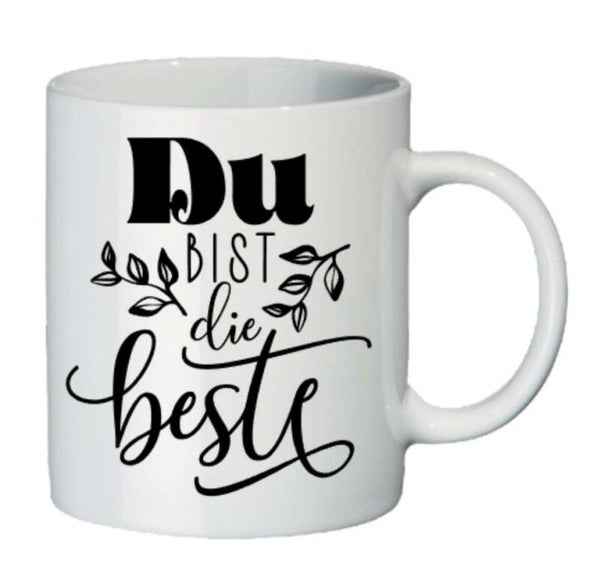 Keramiktasse Du bist die Beste