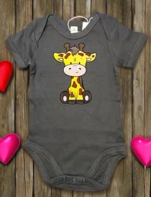 Baby Body Kurzarm Giraffe