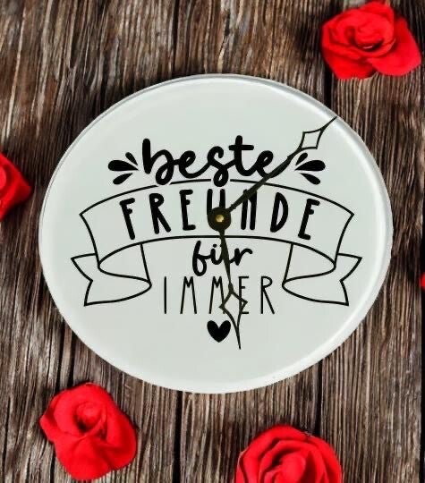 Wanduhr Beste Freunde