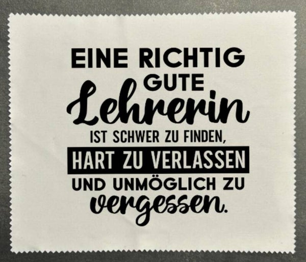 Brillenputztuch Richtig gute Lehrerin