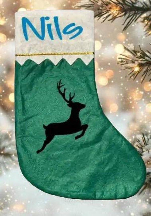 Weihnachtstrumpf Renntier