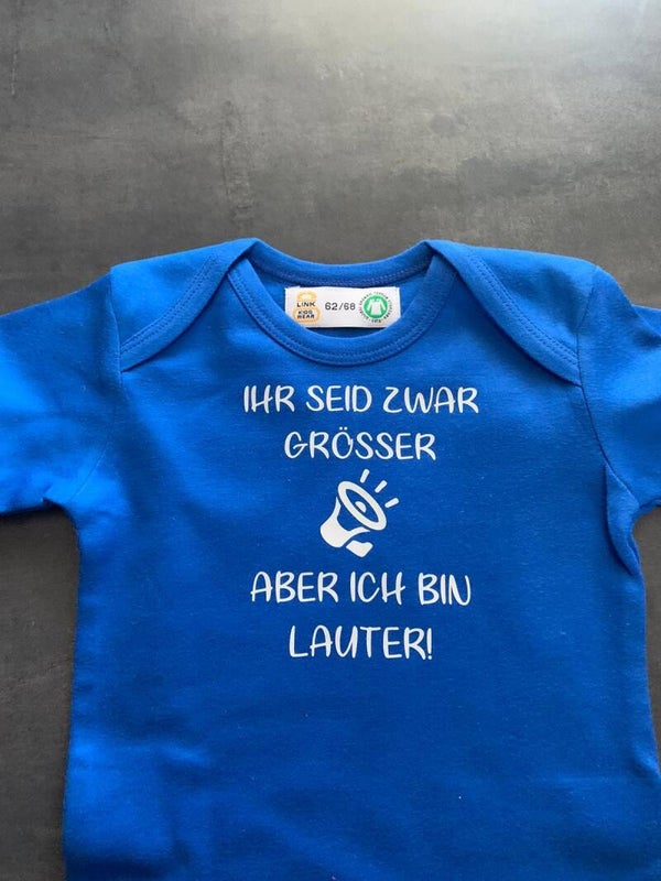 Baby Body Kurzarm Grösser Lauter