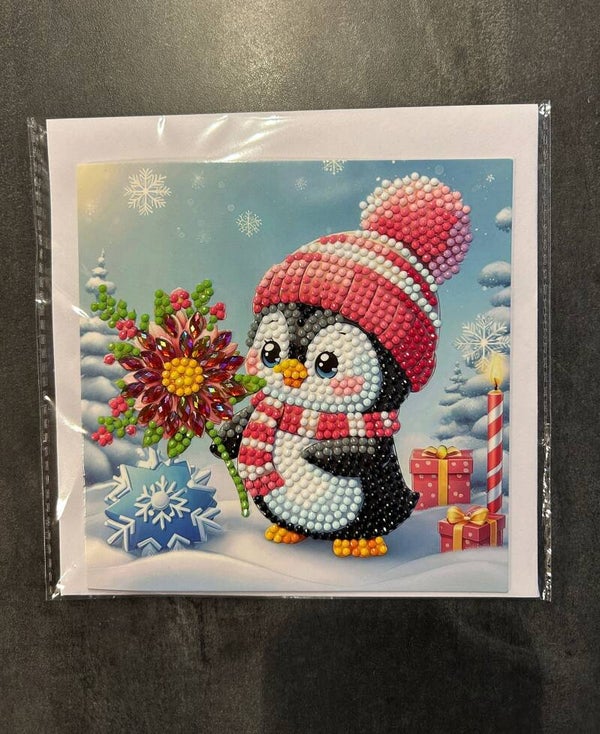 Weihnachtskarte Kinder Pingu 2