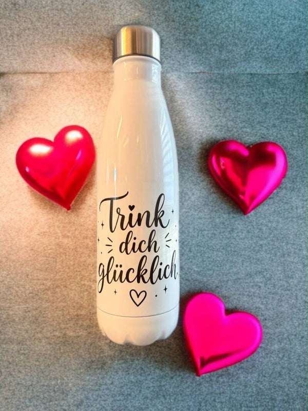 Trinkflasche Trink Dich glücklich