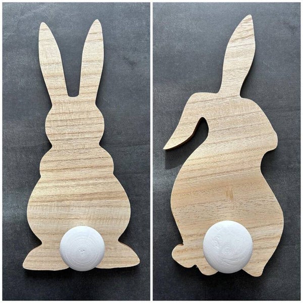 Kleiderhaken Hase im Doppel