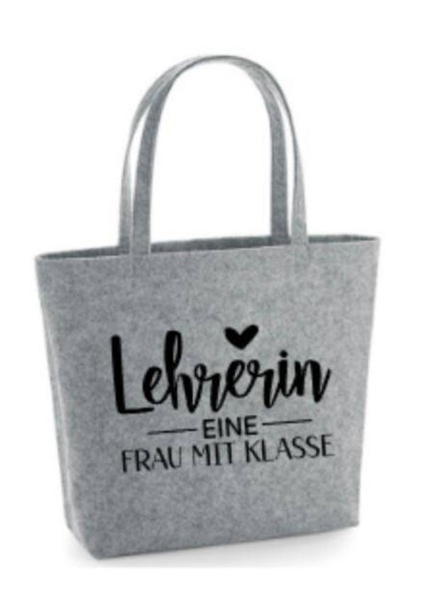 Filztasche Frau mit Klasse