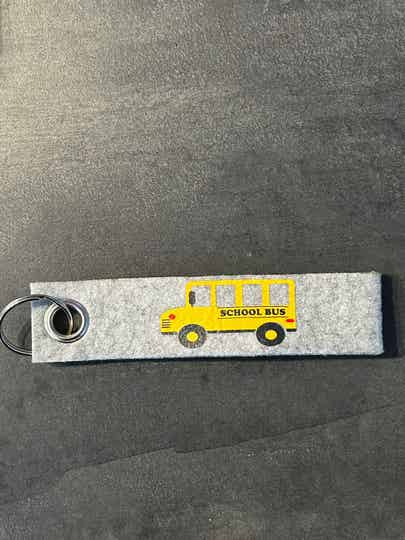 Schlüsselanhänger Schulbus