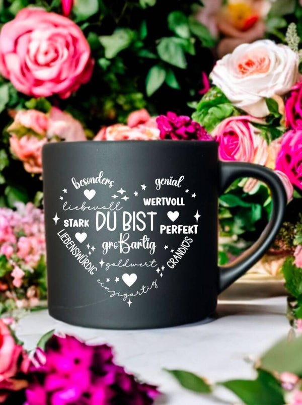 Tasse gelasert Du bist