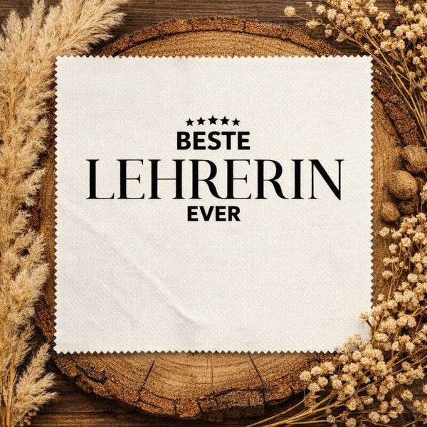 Brillenputztuch Beste Lehrerin Ever