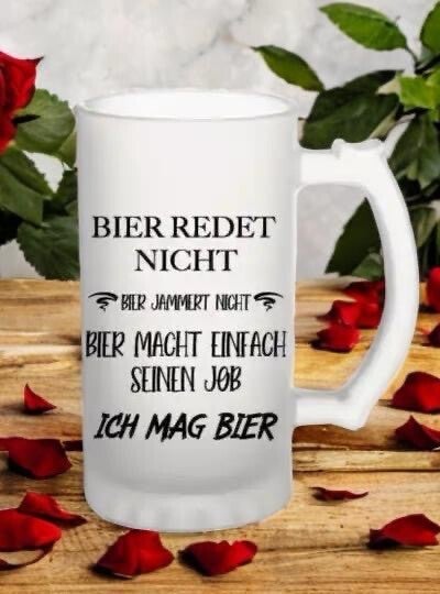 Bierkrug Bier redet nicht