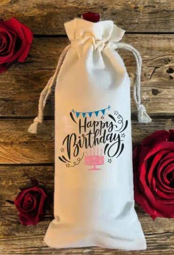Flaschenbeutel Happy Birthday