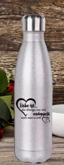 Trinkflasche Liebe ist