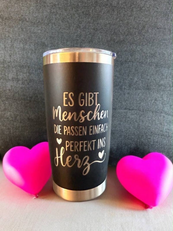 Kaffeebecher es gibt Menschen