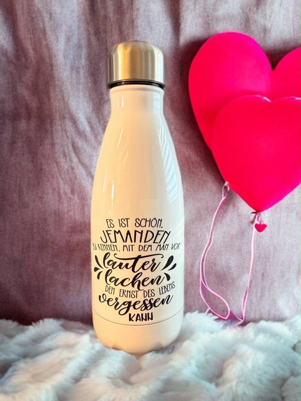 Trinkflasche Lachen