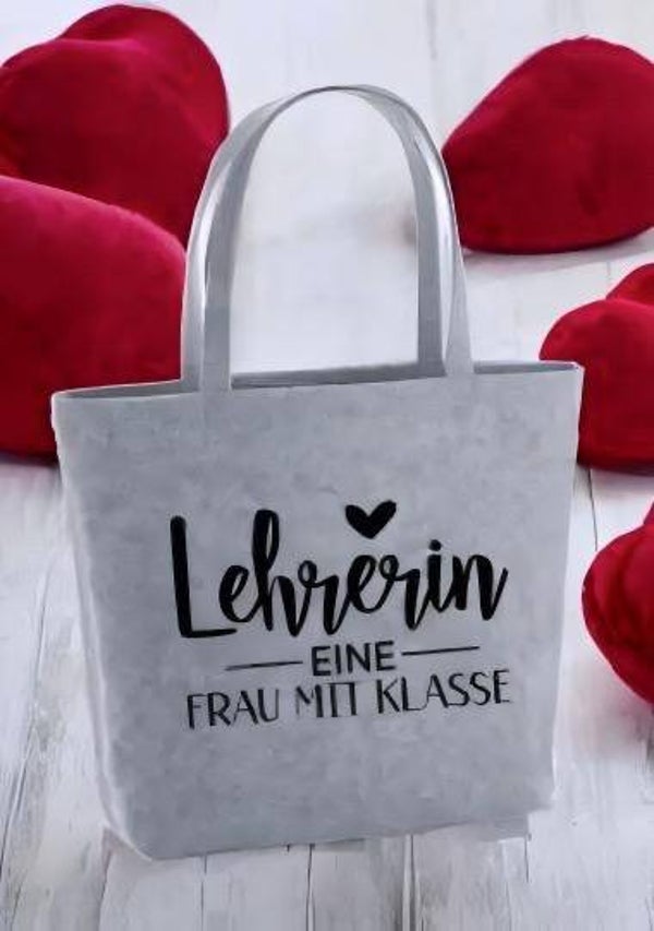 Filztasche Frau mit Klasse