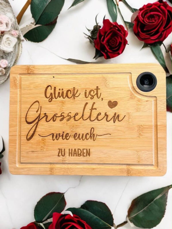 Holzschneidebrett Grosseltern