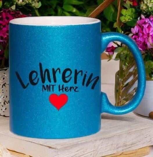 Tasse Lehrerin mit Herz