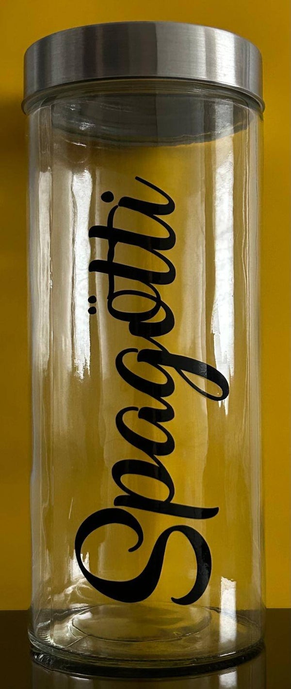 Spagötti Glas schwarz