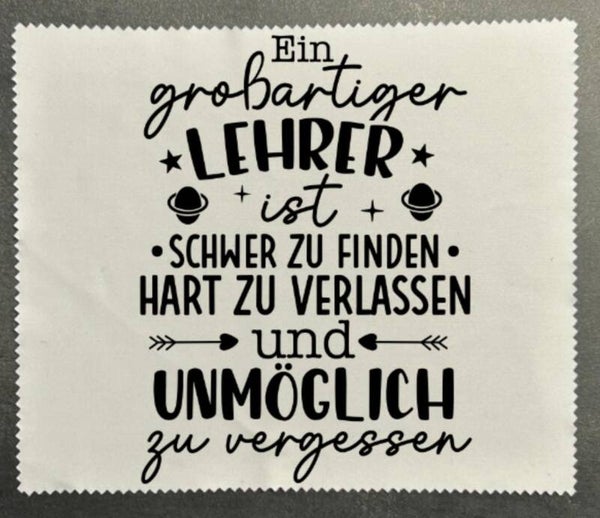 Brillenputztuch Grossartiger Lehrer