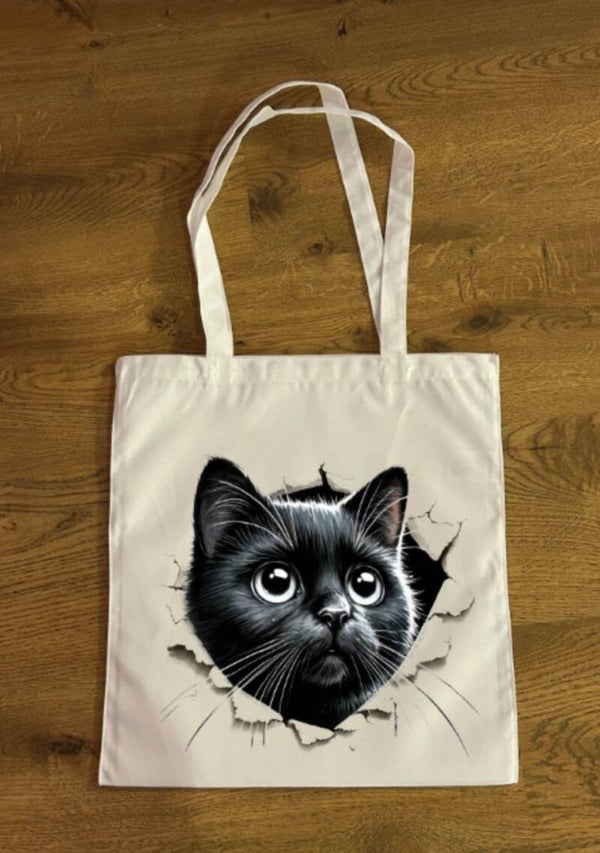 Faltbare Einkaufstasche Katze 4