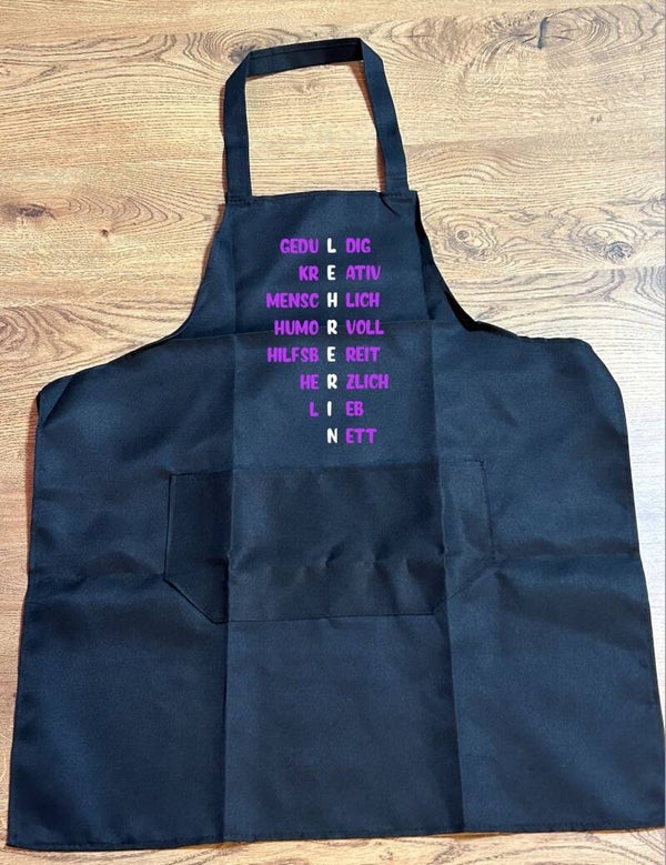 Schürze für Erwachsene Lehrerin