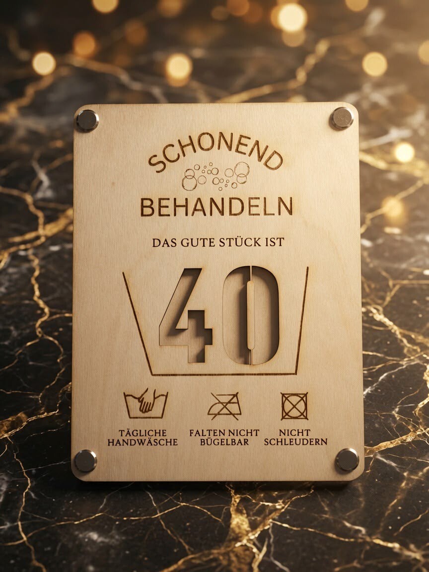 Geldgeschenk schonen behandeln 40