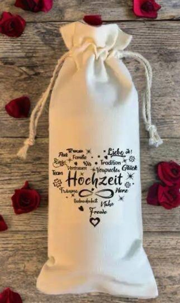Flaschenbeutel Hochzeit