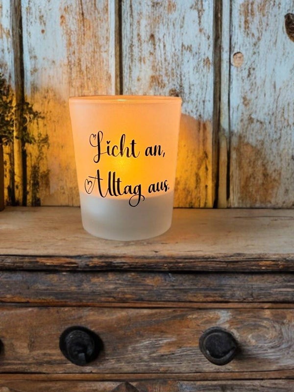 Windlicht Licht an Alltag aus