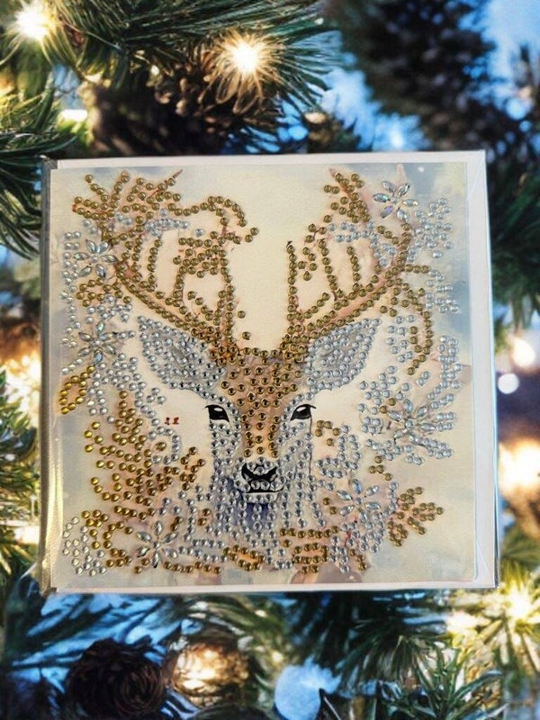 Weihnachtskarte Hirsch 1