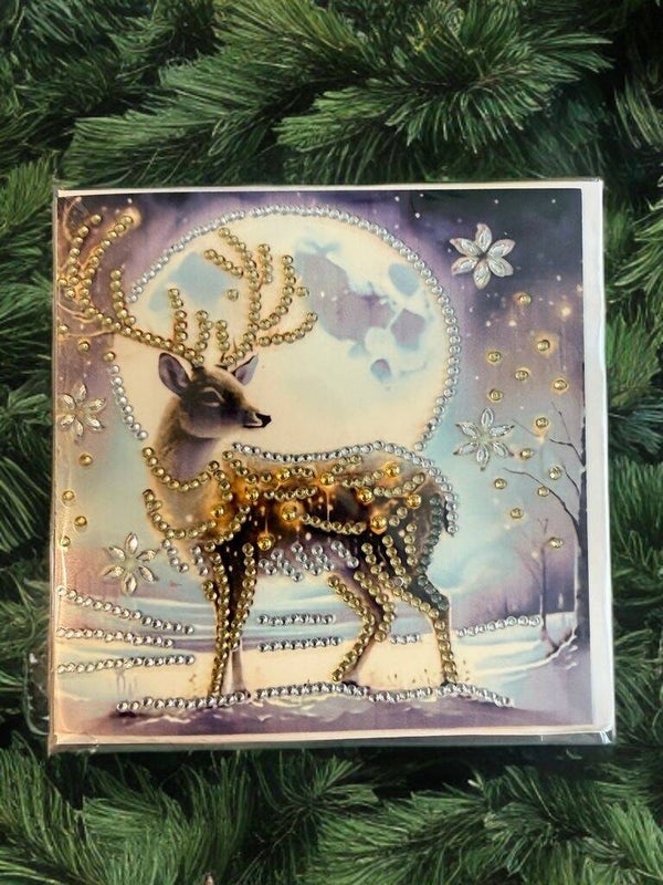 Weihnachtskarte Hirsch 7