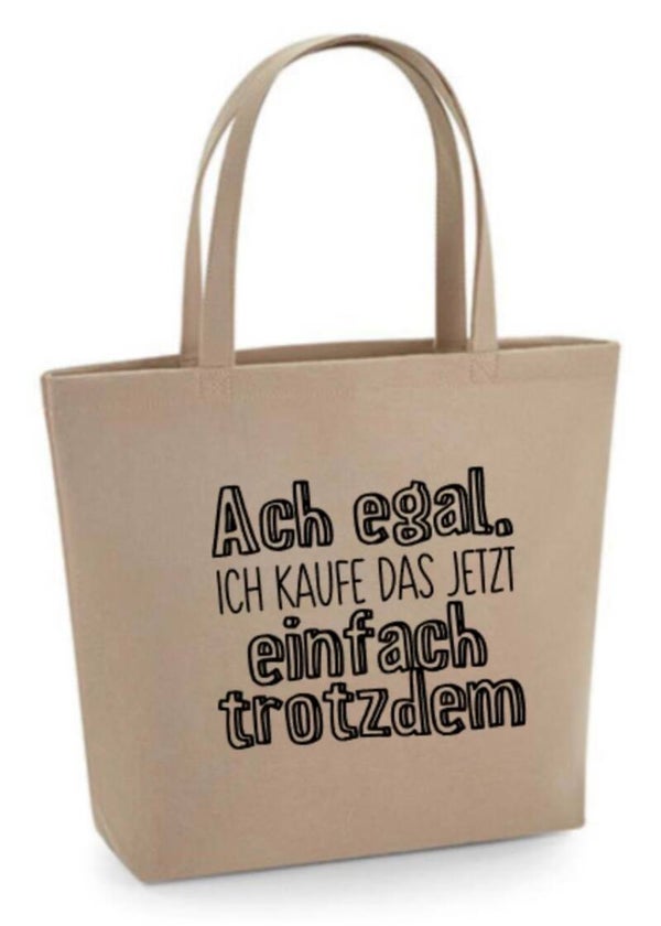 Filztasche Ach egal