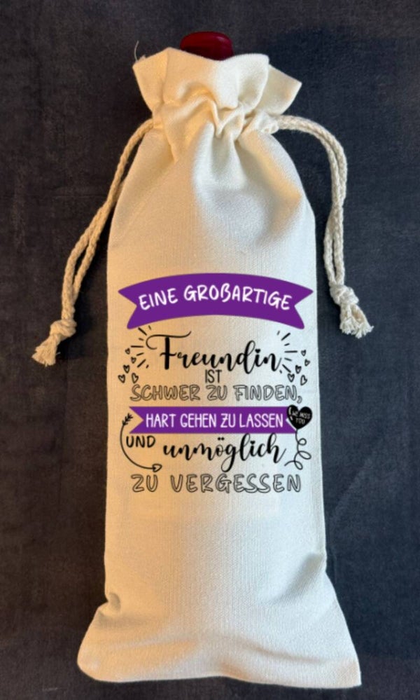 Flaschenbeutel Freundin
