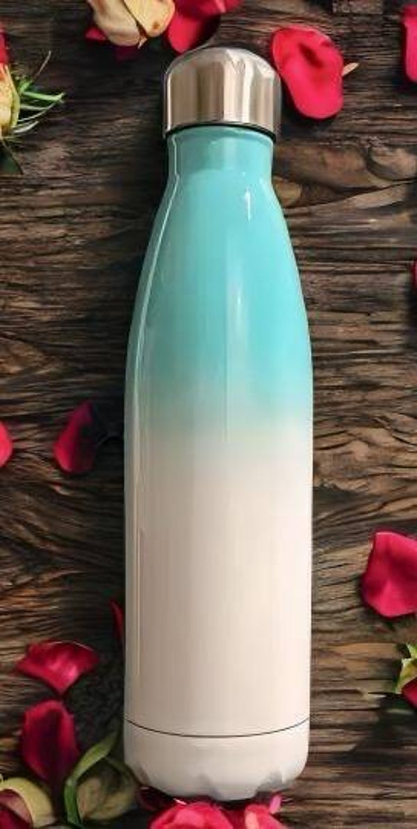 Trinkflasche weiss/farbe