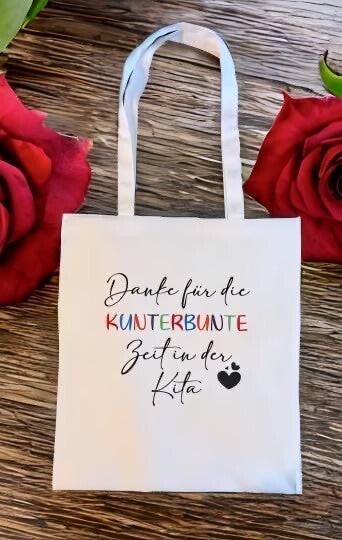 Faltbare Einkaufstasche Kunterbunte Zeit