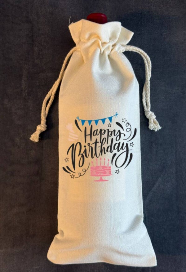 Flaschenbeutel Happy Birthday