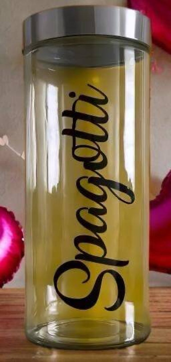 Spagotti Glas schwarz